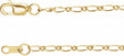 14K Yellow 1.5 mm Adjustable Figaro 16-18" Chain