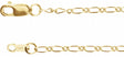 14K Yellow Gold 1.5 mm Figaro 24" Chain