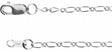 14K White Gold 1.5 mm Figaro 20" Chain