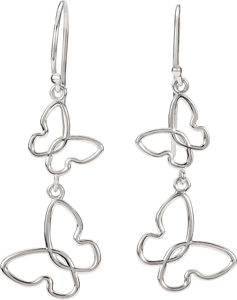 Sterling Silver Butterfly Earrings