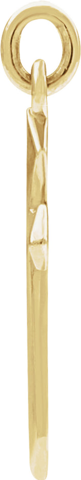 14K Yellow Gold Cross Pendant