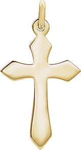 14K Yellow Gold Cross Pendant