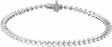 14K White Gold 3 CTW Lab-Grown Diamond 7 1/4" Line Bracelet