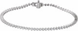 14K White Gold 2 CTW Lab-Grown Diamond 7 1/4" Line Bracelet