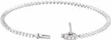 14K White Gold 2 CTW Lab-Grown Diamond 7 1/4" Line Bracelet