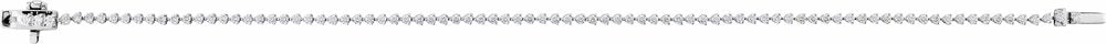 14K White 1 1/2 CTW Lab-Grown Diamond 7 1/4" Line Bracelet