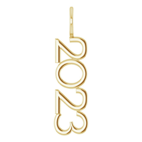14K Yellow Gold 2023 Year Charm/Pendant
