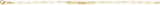14K Yellow Gold Engravable Bar 7" Bracelet