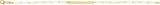 14K Yellow Gold Engravable Bar 7" Bracelet