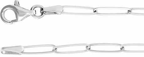 14K White Gold Engravable Bar 7" Bracelet