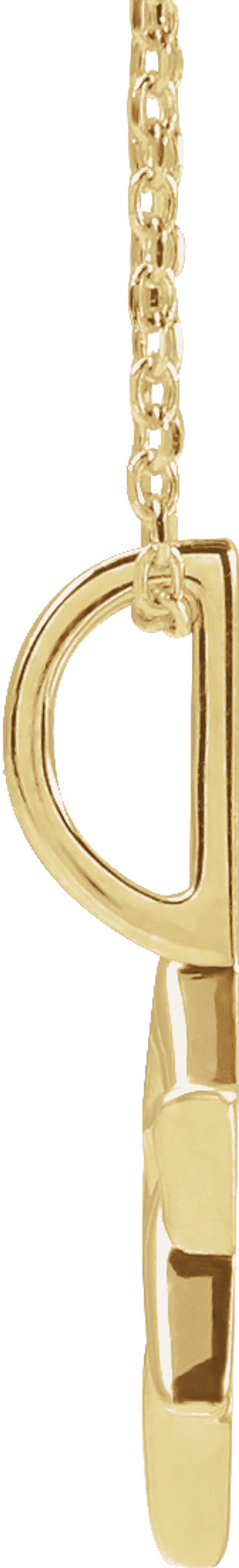 14K Yellow Star of David 16-18" Necklace