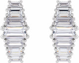 14K White Gold 1 1/2 CTW Lab-Grown Diamond Earrings