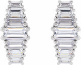 14K White 1 1/2 CTW Lab-Grown Diamond Earrings