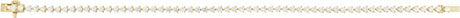 14K Yellow Gold 2 CTW Lab-Grown Diamond 7 1/4" Line Bracelet