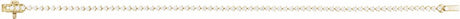 14K Yellow 1 1/2 CTW Lab-Grown Diamond 7 1/4" Line Bracelet