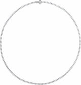 14K White 7 1/4 CTW Lab-Grown Diamond Line 16" Necklace
