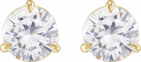 14K Yellow Gold 3/8 CTW Natural Diamond Earrings