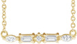 14K Yellow 1/6 CTW Natural Diamond Bar 18" Necklace