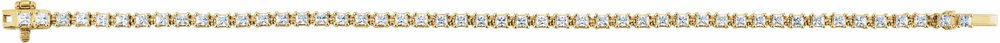 14K Yellow 2 1/2 CTW Lab-Grown Diamond 7" Line Bracelet