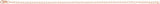 14K Rose Gold 2.5 mm Cable 7" Chain 