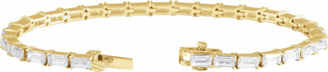 14K Yellow 6 1/5 CTW Lab-Grown Diamond 7" Bracelet