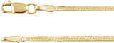 14K Yellow 1.6 mm Herringbone 16" Chain