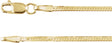 14K Yellow Gold 1.6 mm Herringbone 16" Chain