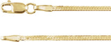 14K Yellow Gold 1.6 mm Herringbone 16" Chain