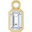 14K Yellow 1/3 CT Lab-Grown Diamond Bezel-Set Dangle