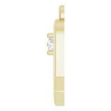 14K Yellow .015 CT Natural Diamond Scorpio Zodiac Dangle