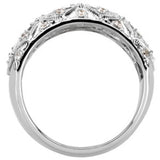 14K White Gold 1/2 CTW Natural Diamond Ring
