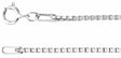 Sterling Silver 1.3 mm Diamond-Cut Box 20" Chain