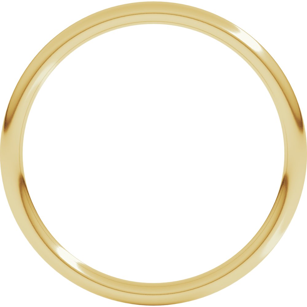10K Yellow Gold 1.5 mm Comfort-Fit Full Round Band Size 4