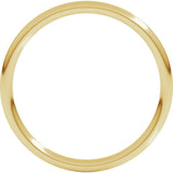 10K Yellow Gold 1.5 mm Comfort-Fit Full Round Band Size 4