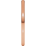 14K Rose Gold 1.5 mm Comfort-Fit Full Round Band Size 5