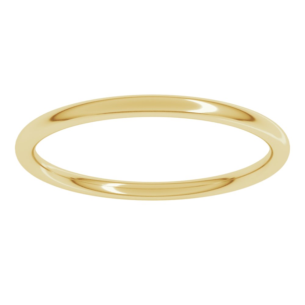 10K Yellow Gold 1.5 mm Comfort-Fit Full Round Band Size 4