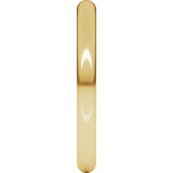14K Yellow Gold 2.5 mm Comfort-Fit Full Round Band Size 4