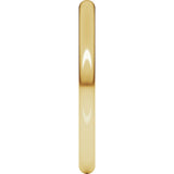 14K Yellow Gold 2 mm Comfort-Fit Full Round Band Size 3