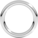 Sterling Silver 3 mm Comfort-Fit Full Round Band Size 7