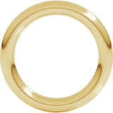 10K Yellow Gold 3 mm Comfort-Fit Full Round Band Size 10.5