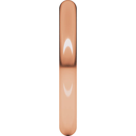 14K Rose Gold 3 mm Comfort-Fit Full Round Band Size 6