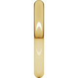 18K Yellow Gold 3 mm Comfort-Fit Full Round Band Size 3.5