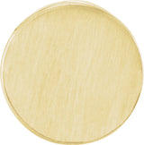 14K Yellow Gold 10 mm Engravable Disc Slide Pendant