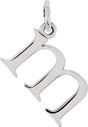 Sterling Silver Lowercase Initial m Charm/Pendant