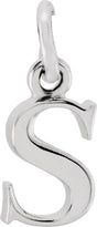 14K White Gold Lowercase Initial s Charm/Pendant