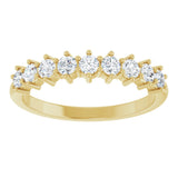 14K Yellow 1/2 CTW Natural Diamond Anniversary Band