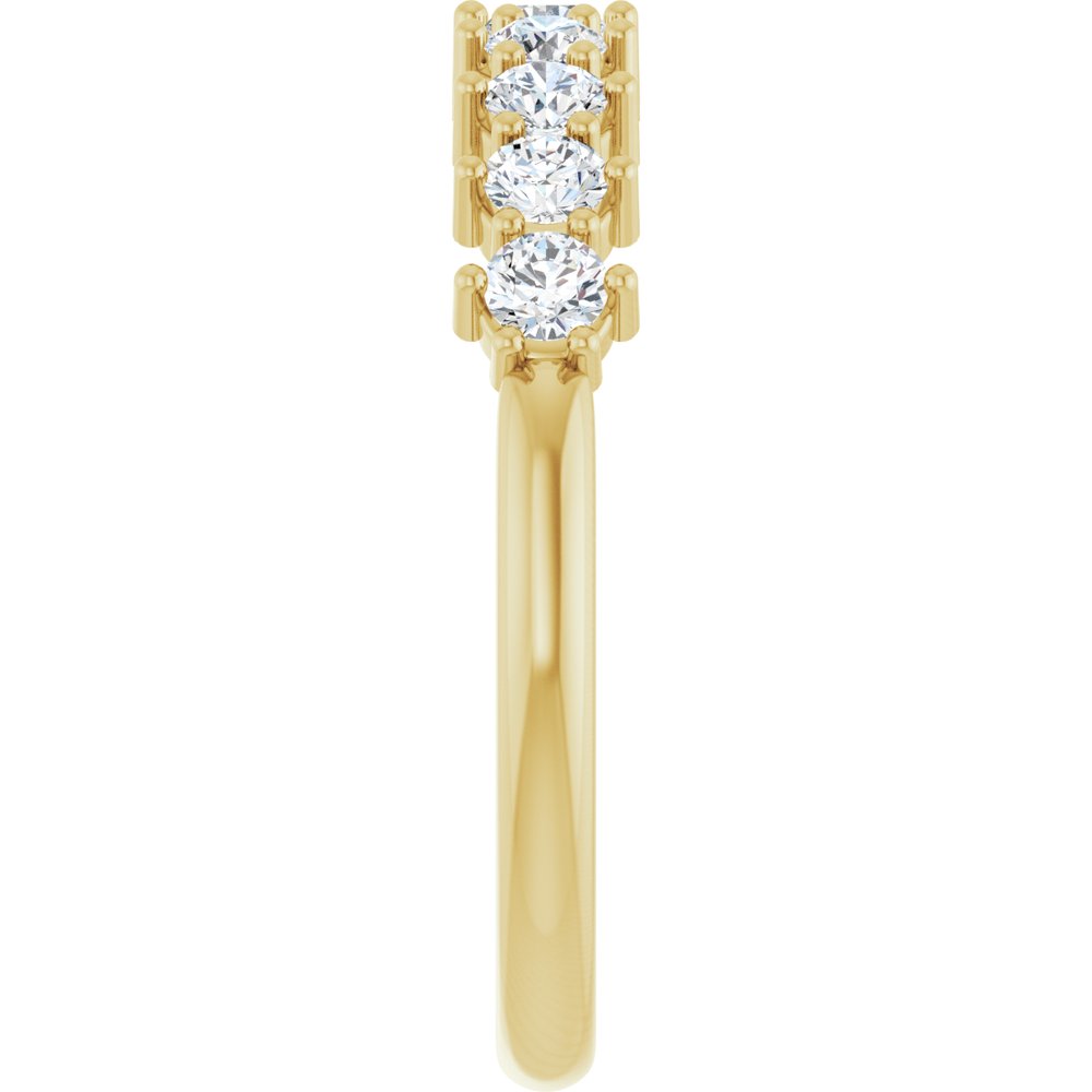 14K Yellow 1/2 CTW Natural Diamond Anniversary Band