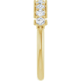 14K Yellow 1/2 CTW Natural Diamond Anniversary Band