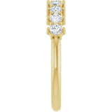 14K Yellow 1/2 CTW Natural Diamond Anniversary Band