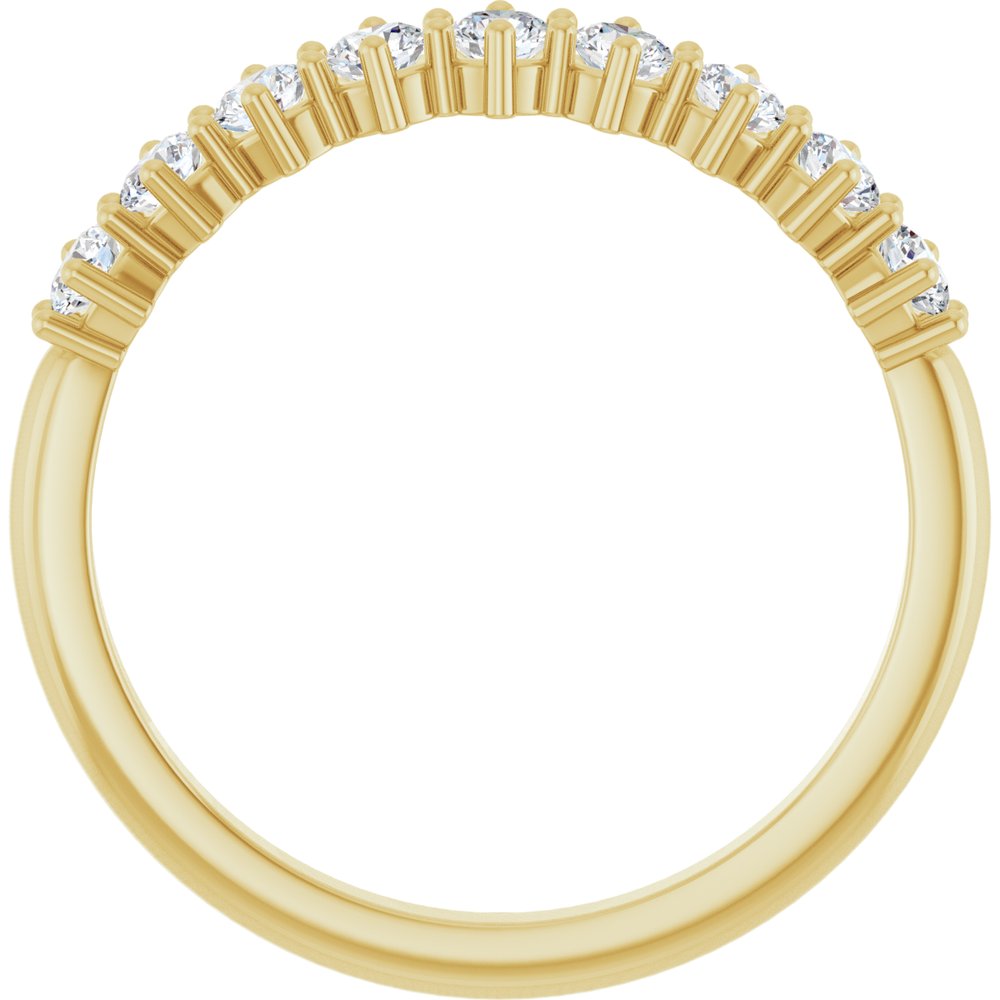 14K Yellow 1/2 CTW Natural Diamond Anniversary Band